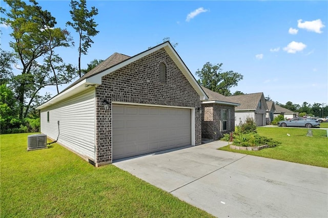 16168 S Trace Ext, Ponchatoula, LA 70454 - single story home featuring brick siding, concrete driveway, an attached garage, and a front lawn