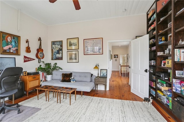 827 Port St, New Orleans, LA 70117 - office space with wood finished floors and ceiling fan