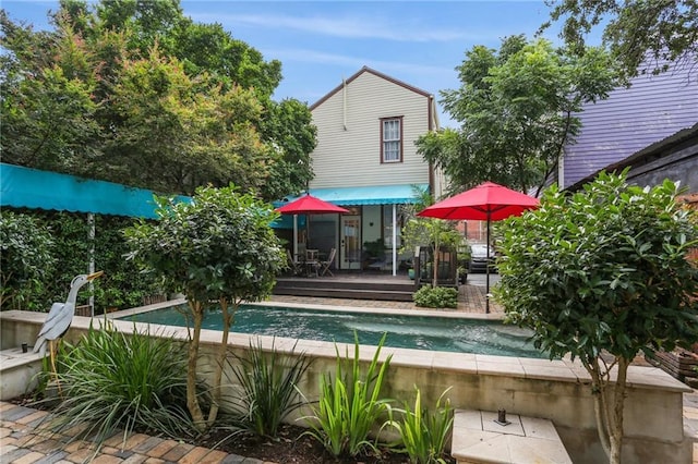 827 Port St, New Orleans, LA 70117 - outdoor pool featuring a deck
