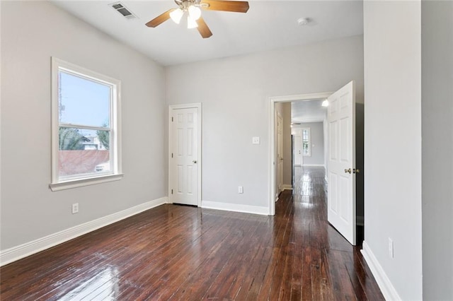 4528-30 Baudin St, New Orleans, LA 70119 - unfurnished bedroom featuring wood-type flooring and a ceiling fan