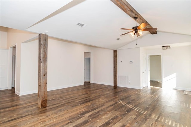 119 Ivy Dr, Covington, LA 70433 - unfurnished living room featuring a ceiling fan and wood finished floors