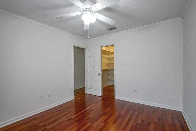 3320 Taft Park Unit C, Metairie, LA 70002 - unfurnished room featuring wood finished floors, a ceiling fan, and ornamental molding