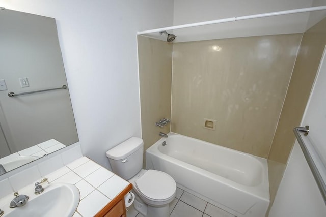 3320 Taft Park Unit C, Metairie, LA 70002 - bathroom with bathtub / shower combination, vanity, and tile patterned flooring