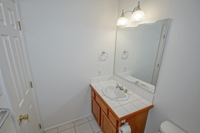 3320 Taft Park Unit C, Metairie, LA 70002 - bathroom with vanity and tile patterned floors
