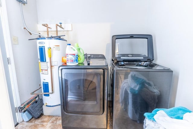 716260 Bunker Hill Rd, New Orleans, LA 70127 - laundry room with washer and dryer and water heater