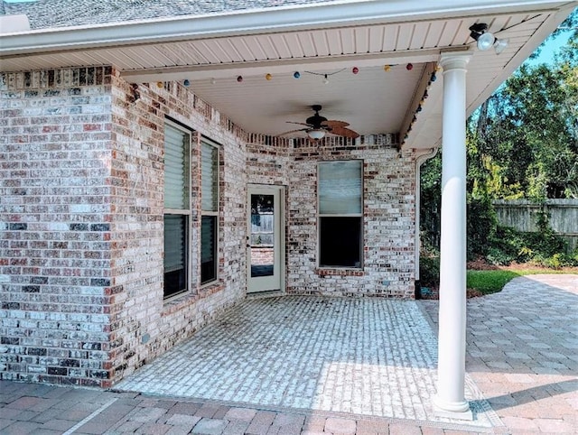 11 Mark Smith Dr, Mandeville, LA 70471 - view of patio / terrace with ceiling fan