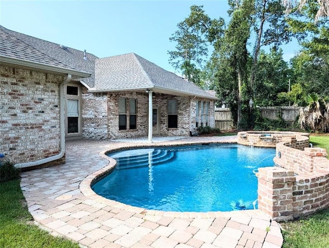 11 Mark Smith Dr, Mandeville, LA 70471 - view of swimming pool featuring a patio and a pool with connected hot tub