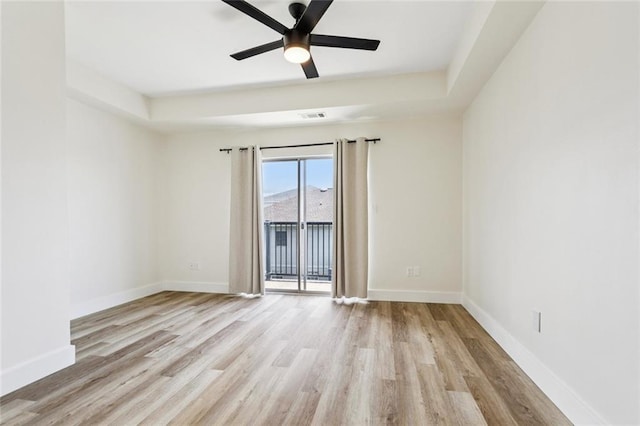 4512 Pontchartrain Dr Unit 2, Slidell, LA 70458 - unfurnished room featuring light wood-type flooring and ceiling fan