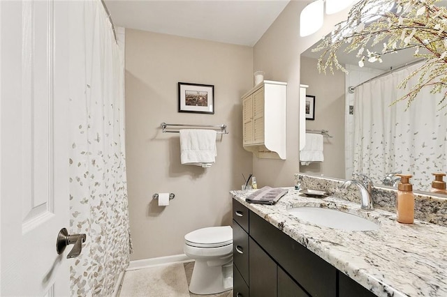 1109 Andrews Ave, Metairie, LA 70005 - bathroom with vanity, curtained shower, and tile patterned floors