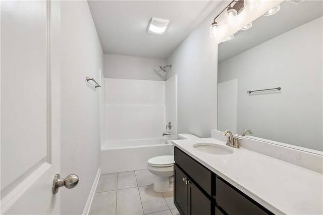 901 Dandelion Dr, Waggaman, LA 70094 - full bath featuring vanity, tile patterned flooring, and shower / washtub combination