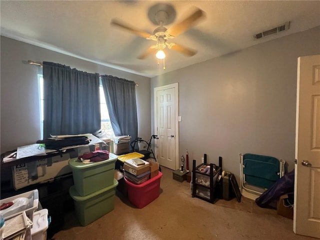3204 Claire Ave, Gretna, LA 70053 - misc room with a ceiling fan and carpet