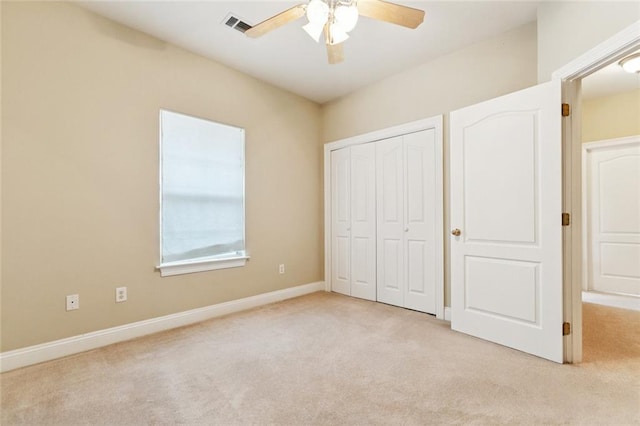 4339 Anthony St, Metairie, LA 70001 - unfurnished bedroom with carpet flooring, a closet, and ceiling fan