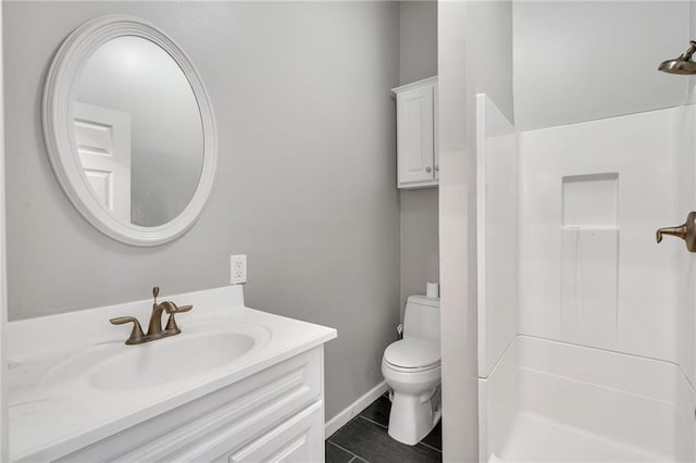 5349 Prytania St, New Orleans, LA 70115 - full bathroom featuring a stall shower and vanity