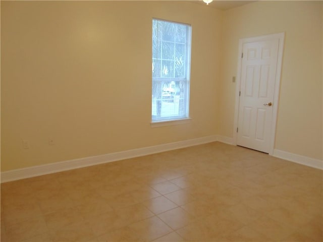 view of tiled empty room