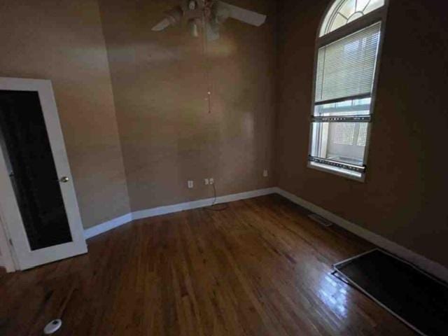 315 Bentwood Ln, Columbia, SC 29229 - unfurnished dining area with healthy amount of natural light, a ceiling fan, wood finished floors, and baseboards