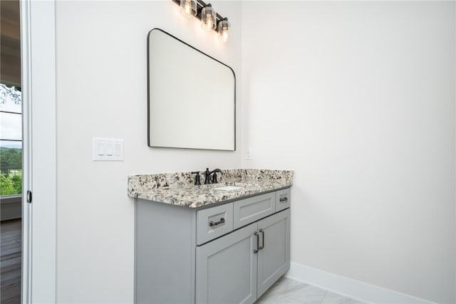 bathroom featuring vanity