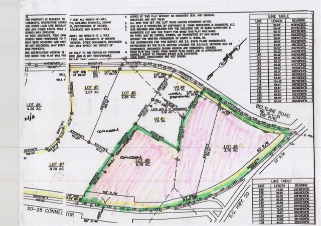 8-9 Beltline Rd, Abbeville SC, 29620 land for sale