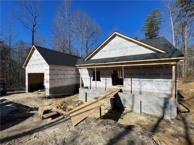 property under construction featuring an outdoor structure