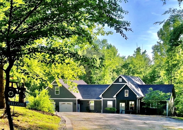 craftsman-style house with a garage