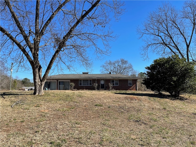 view of ranch-style home