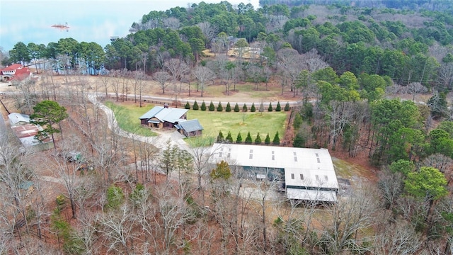 bird's eye view featuring a rural view