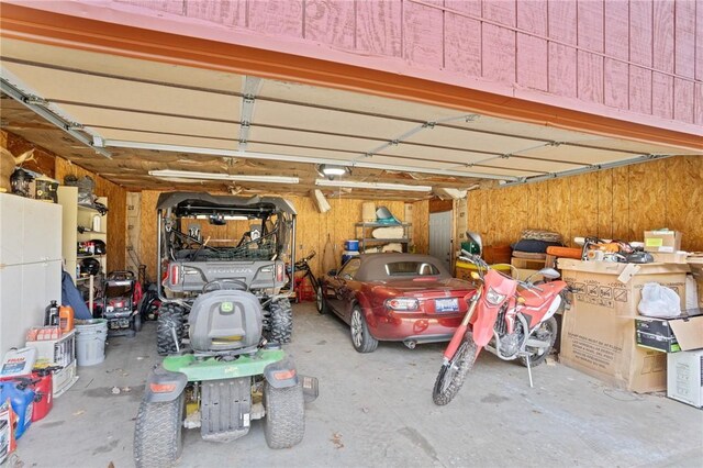 728 Tall Oak Trl, Seneca, SC 29678 - garage with wooden walls