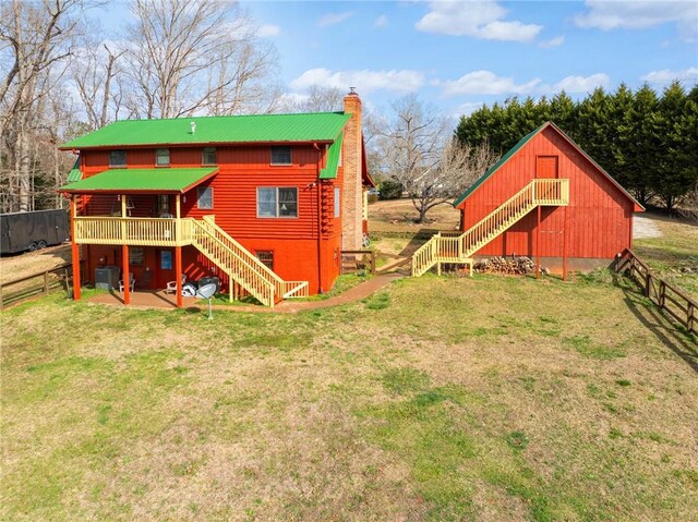 728 Tall Oak Trl, Seneca, SC 29678 - view of outdoor structure with a lawn and central air condition unit