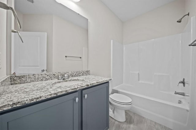 170 Preston Ridge Dr, Seneca, SC 29672 - full bathroom featuring  shower combination, toilet, and vanity