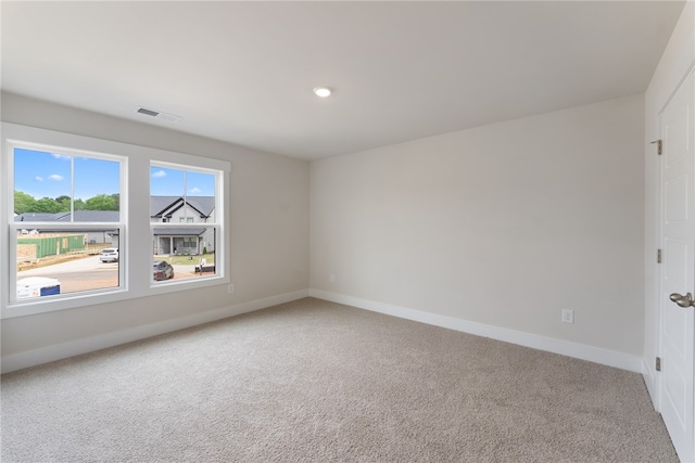 view of carpeted empty room