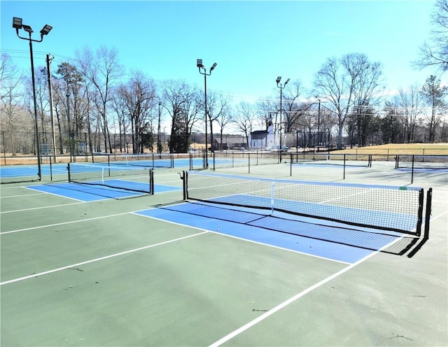 view of tennis court