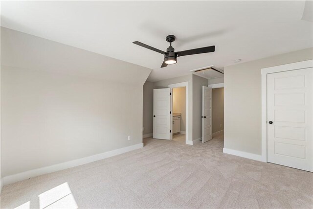 305 Breakwater Ln, Seneca, SC 29678 - unfurnished bedroom with baseboards, ceiling fan, and light carpet