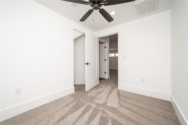 1230 Melton Rd Unit 211, West Union, SC 29696 - unfurnished room featuring visible vents, a ceiling fan, baseboards, and carpet floors