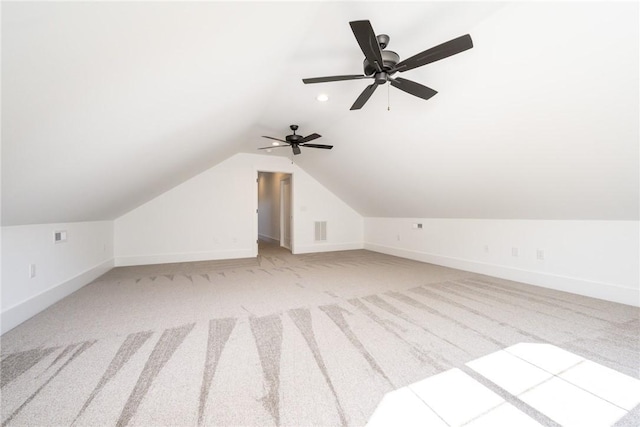 1230 Melton Rd Unit 211, West Union, SC 29696 - additional living space featuring baseboards, light carpet, and lofted ceiling