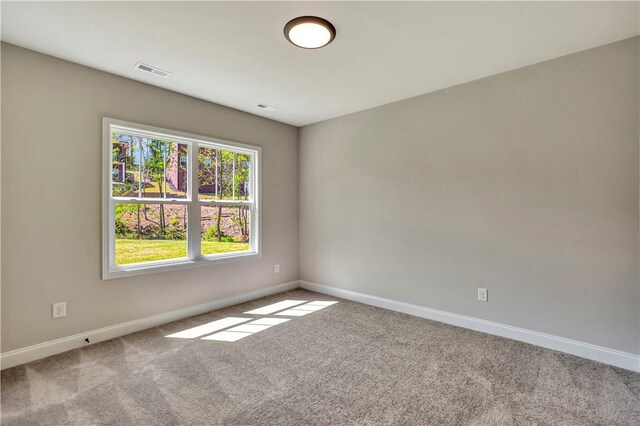 unfurnished room with carpet flooring