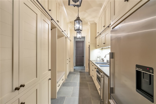 mudroom with sink