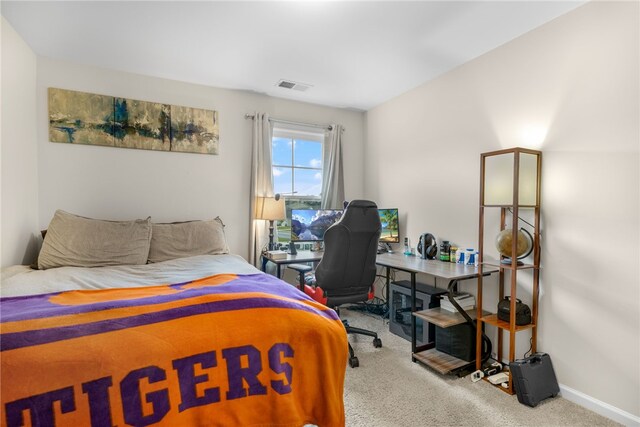 bedroom featuring carpet flooring