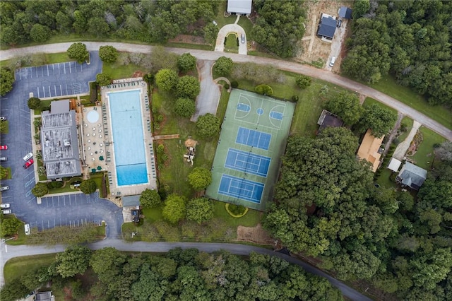 birds eye view of property