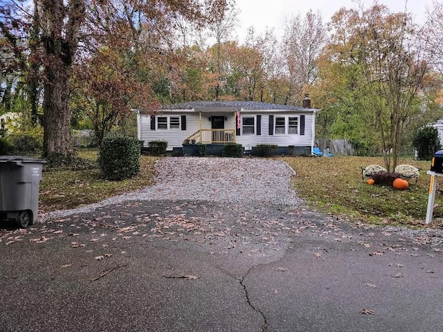 view of front of home