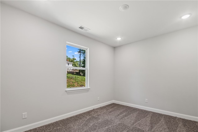 empty room with carpet floors