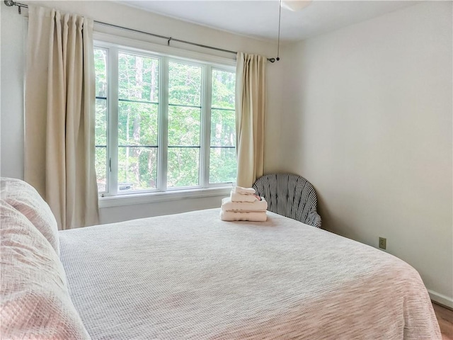 bedroom featuring multiple windows