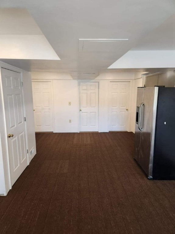 interior space featuring dark hardwood / wood-style flooring