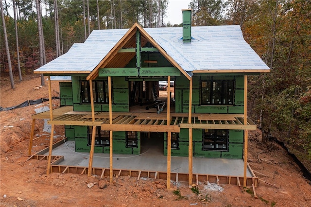 rear view of property with a patio