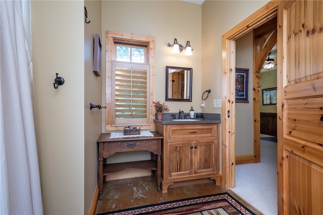 bathroom with vanity