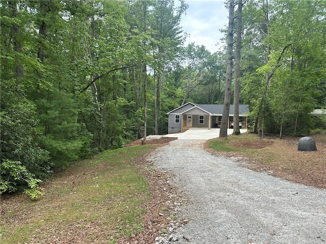 view of front of home