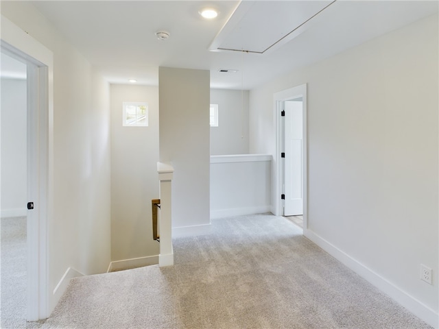 113 Norbert Ln, Anderson, SC 29624 - interior space featuring an upstairs landing, attic access, carpet, and baseboards