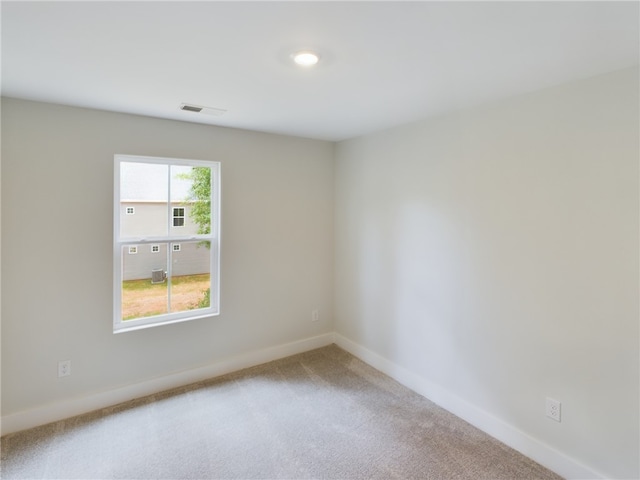 view of carpeted empty room