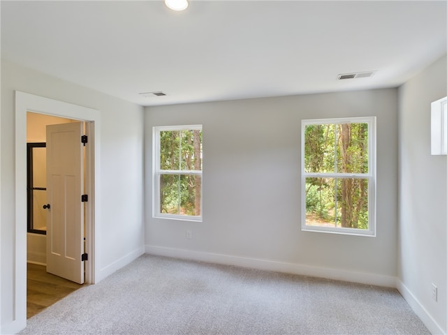 view of carpeted empty room