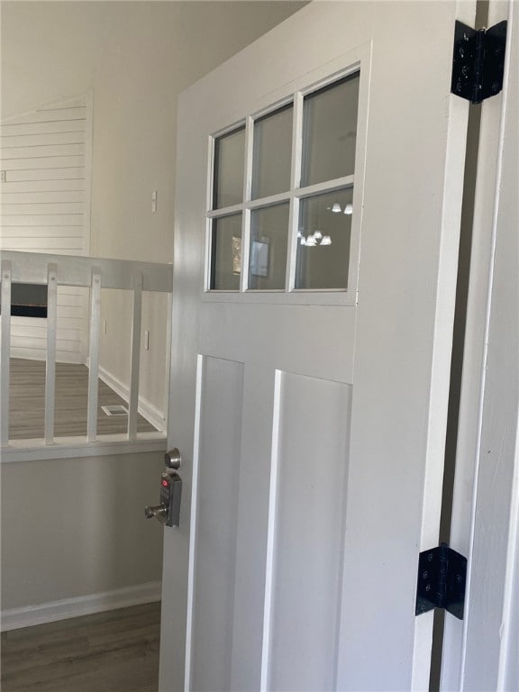 room details featuring wood-type flooring