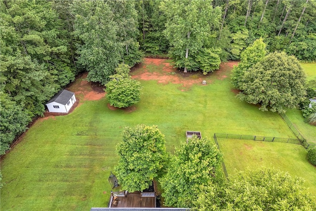 aerial view featuring a rural view