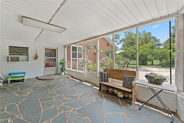 view of sunroom